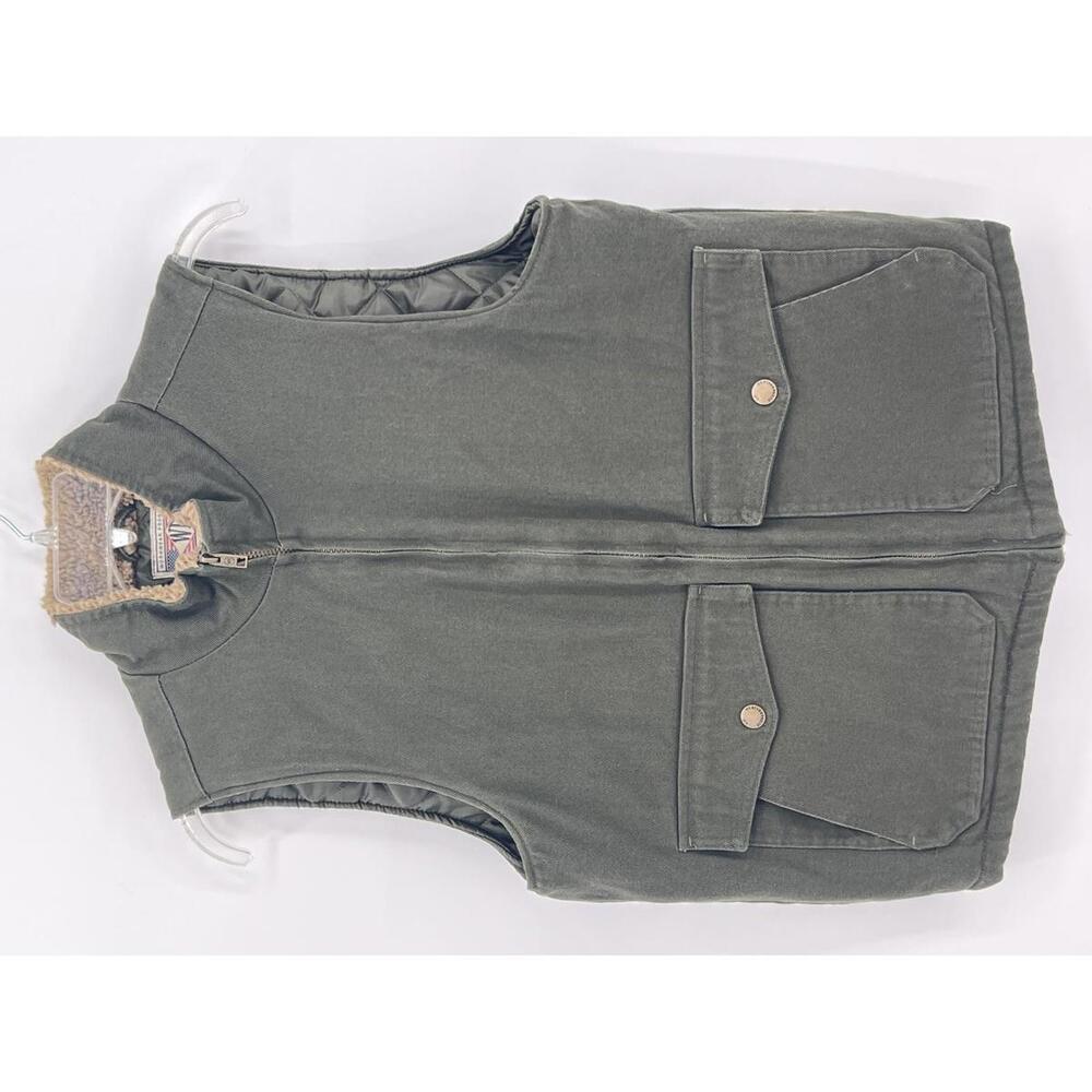 Workwear Heritage Utility Vest M Medium Cotton Sherpa Lined Weatherproof‎